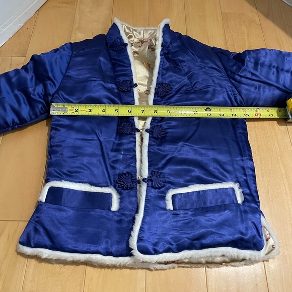 Girl’s floral reversible jacket - Picture 6 of 7